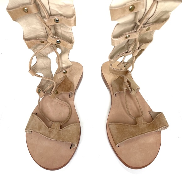 ❎SOLD Cornetti Gladiator Sandals Lace Up Leather Slides Italian Conca EU 37 - Picture 4 of 13